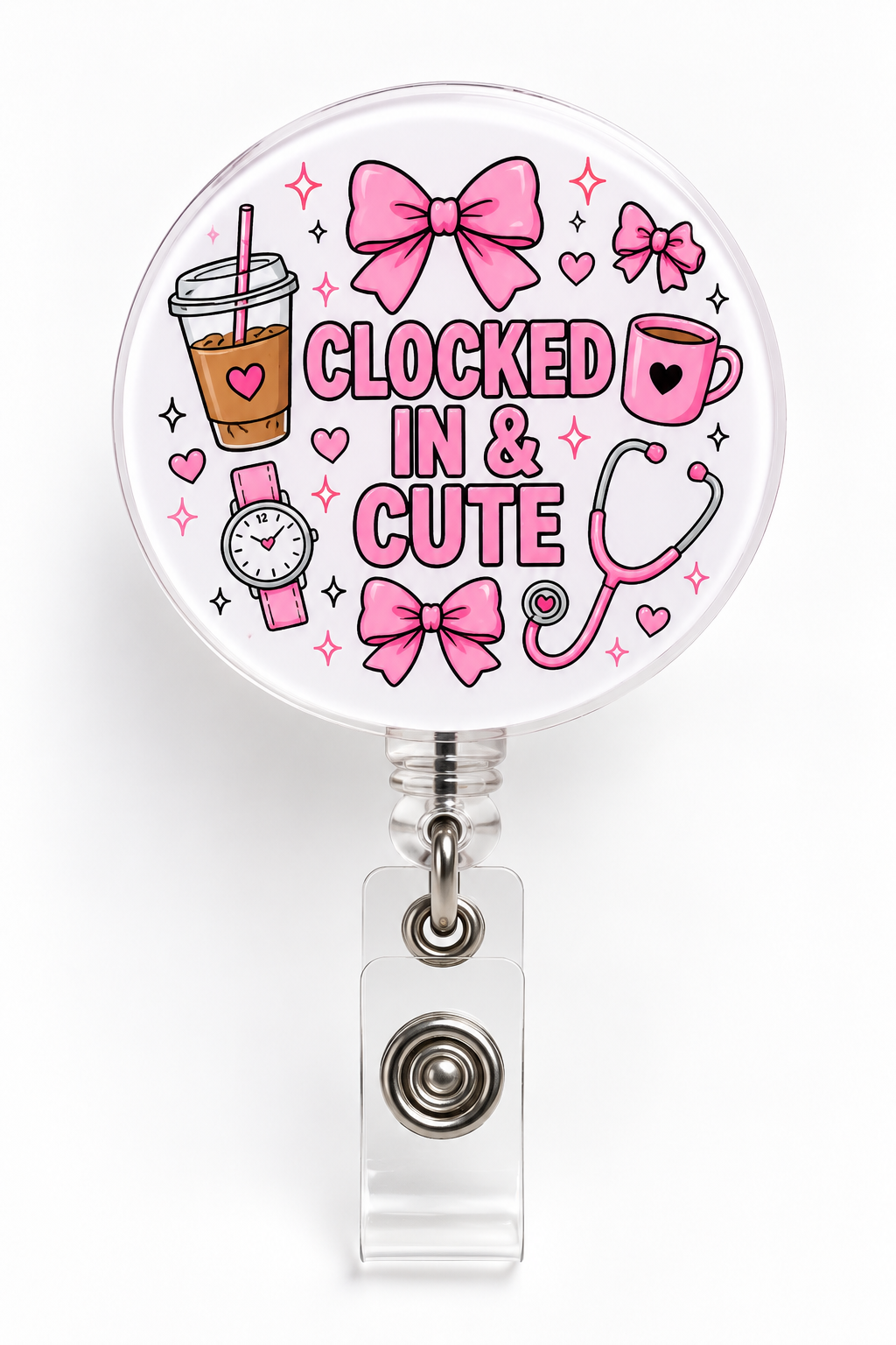 Clocked In & Cute Badge Reel