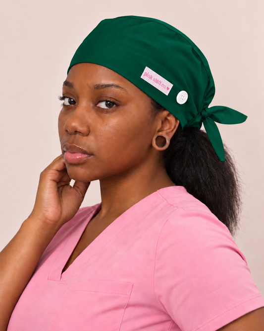 Emerald Rounds Scrub Cap