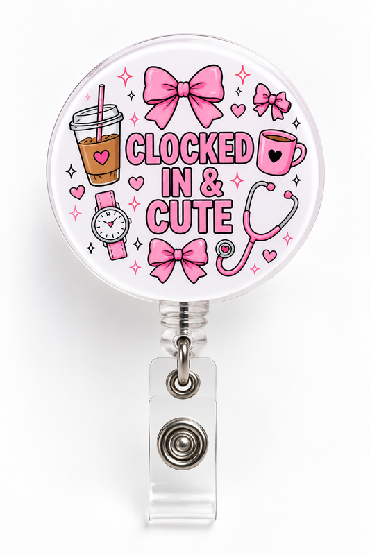 Clocked In & Cute Badge Reel